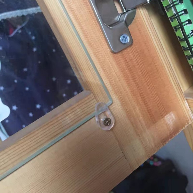 DEANKEJI 50 Pcs Glass Retainer Clip and 50 Pcs Screws,