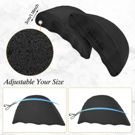 Shoe Filler Insert, 3 Pairs Shoe Filler for Shoes Too Big, Toe Cushion Fillers Make Shoes Fit, Shoe Filler for Loose Shoe, Prevent Heel Sliping, One Size Fits Shoe Inserts for Women and Men (Blcak)