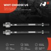 A-Premium 2 x Front Inner Tie Rod Ends, Compatible with