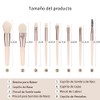 Brochas para Maquillaje, Set de Brochas para Maquillaje, 8pcs (Beige)