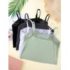 Bencailor 4 Pcs Women's Lace Camisole Spaghetti Strap Lace Bralettes