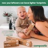 Compostic Home Compostable Resealable Gallon Bags, Microwave & Freezer Safe,