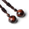Jovivi Healing Crystals Necklace Natural Red Tiger Eye Lucky Blessing