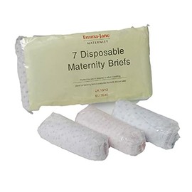 Emma Jane 7 Assorted Color Disposable Maternity Briefs (UK10/12)