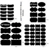 Chalkboard Labels-500Pcs Black Removable Labels(Irregular Shapes) for Jars,Storage Bins,Food Containers