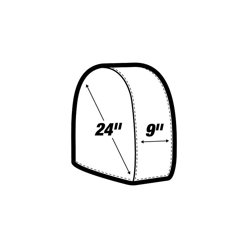 AES Industries 24" Diameter Heavy Canvas Wheel Paint Masker/Protection 4