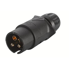 HELLA 8JA 002 263-031 Plug - 24V - 3-pin connector - Plug: Screw Contact - Black
