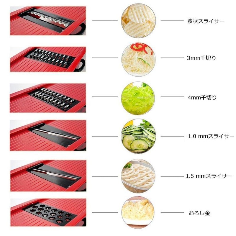 zmart Vegetable Cutter with Steel Blade Slicer Potato Peeler Carrot