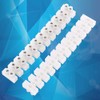 10Pcs 360V 10A Dual Row Screw Terminals Electric Barrier,12-Position Terminal