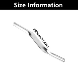 2 Pcs Brick Jointer Tools, Stainless Steel Convex Mortar Jointer, 1/2 Inch and 5/8 Inch Double End Mortar Finishing Tool, for Builders and Bricklayers(Silver)