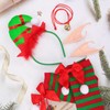 HOWAF Elf Costume, Christmas Hair Hoop, Elf Christmas Headband, Christmas