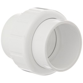 Spears 497 Series PVC Pipe Fitting, Union with EPDM O-Ring, Schedule 40, 2" Socket