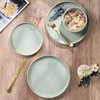 HaWare Stoneware Dinnerware Sets, 12-Piece Plates and Bowls Set for