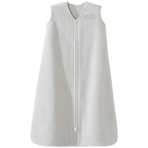 HALO Sleepsack Micro-Fleece Wearable Blanket, TOG 1.0, Grey, Small