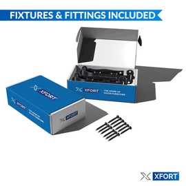 XFORT Smithy's Range 2 Pack 120mm Black Antique Straight Bolts, Traditional Cast Iron Slide Bolt, Surface Mounted Bolt, Ideal for Internal and External Wooden Doors, Shed Doors and Gates.