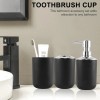Juego De Accesorios De Baño De Plástico De 4 Piezas,