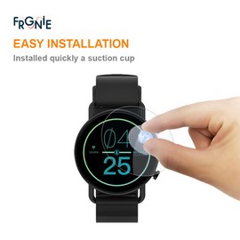(3pcs) Frgnie Compatible with Skagen Falster Gen6 Protective Film High Transmittance 9H Hardness Thin Bubble Proof Watch Screen Tempered Glass Film