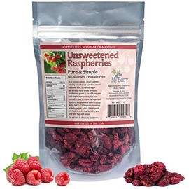 Unsweetened Dried Raspberries | USA Grown | No Added Sugar/Additives | 3oz | Woman-Owned Small Business
