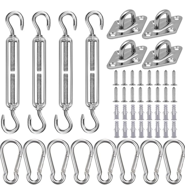 WAIZHIUA 32Pcs M6 Awning Attachment Set, Heavy Duty Sun Shade