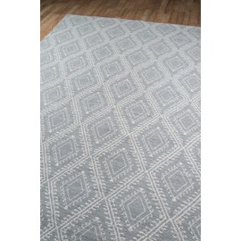 Erin Gates by Momeni Easton Pleasant Grey Hand Woven Indoor Outdoor Area Rug 2' X 3'