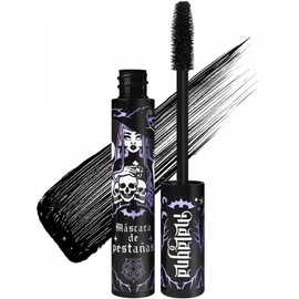 Malagna Cosmetics Máscara de Pestañas Alarga-Volumen, A Prueba de Agua con Aceite de Coco, Tono Negro 10gr Vegana