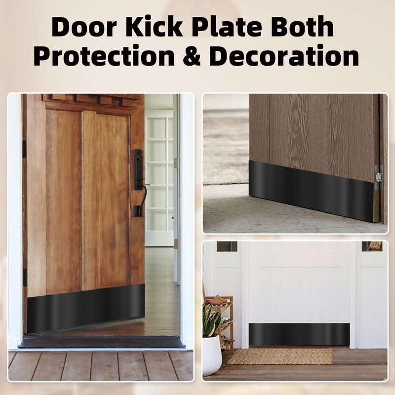4 PCS 8" x 34" Self Adhesive Door Kick Plate