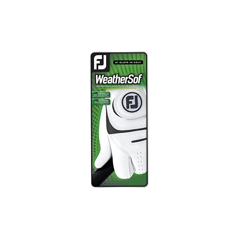 Footjoy 66246 Golf Glove, Men, mens, 66246, white, Small