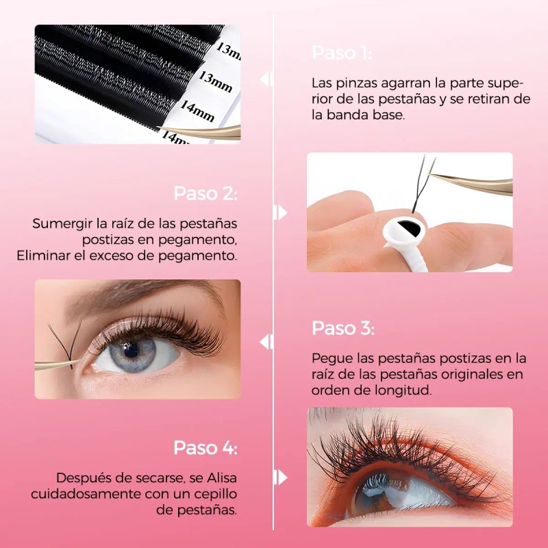 Blister Extensiones De Pestañas Massacaku U-shaped Yy Lash