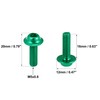 Motoforti 20pcs M5 Motorcycle Windscreen Screw Fairing Windscreen Bolt Green