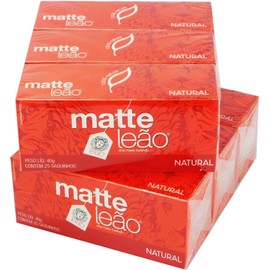 Leão - Mate Tea - 1.4 oz (25 tea bags) (PACK OF 06) | Chá Matte - 40g (25 sachês)
