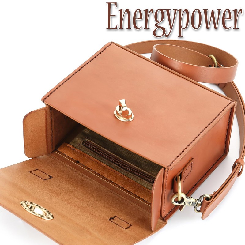 EnergyPower Natural Cowhide Leather Camera Bag for Sony α7 Series,