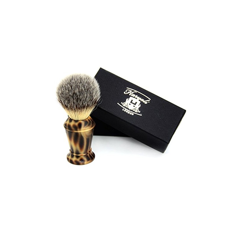 Synthetic Hair Shaving Brush Cheetah Pattern with Classic Box Gift