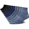 Nautica Mens Stretch Comfort Cushioned Athletic Quarter Socks With Moisture