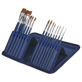 Anka Bella Professional Pre-Quality Face Paint Brushes Set,Including 14pcs Different Size Paint Brushes & Standable Case,Convenient to Use