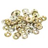 QUARKZMAN 100pcs Cup Washer Countersunk Iron Yellow Countersunk Washers for