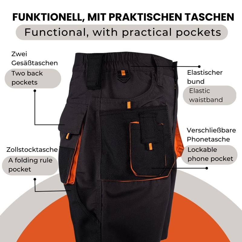 Emerton® Men's Summer Work Shorts - Many Colours - 60