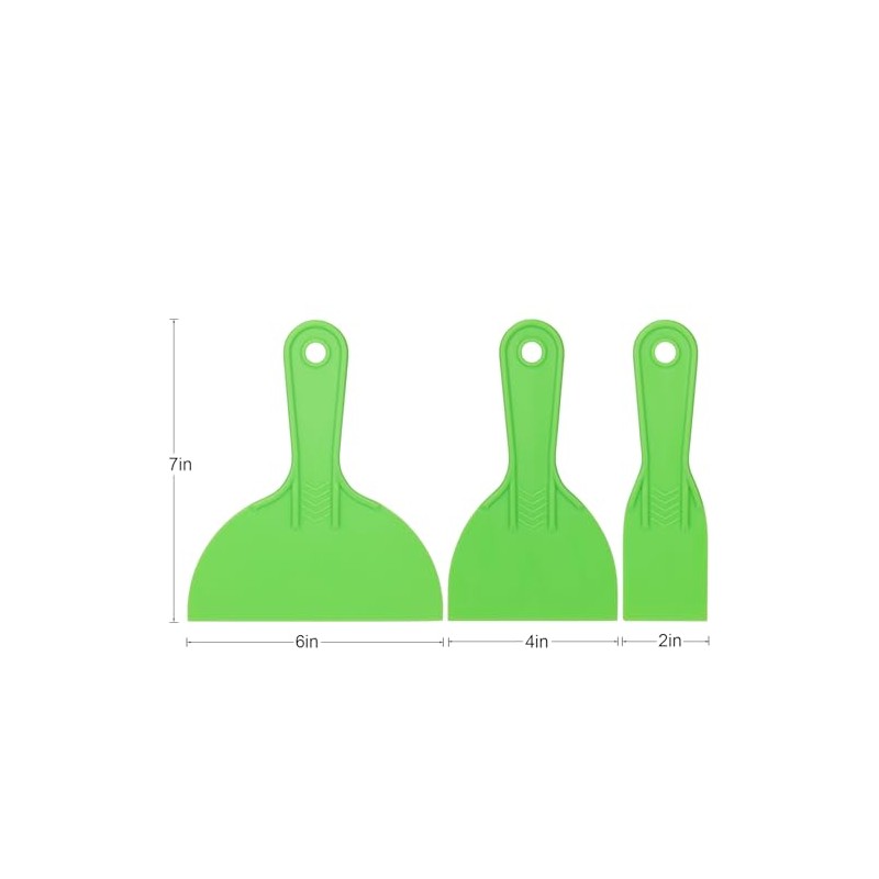 Plastic Putty Knife Set, 3-Pack (2", 4", 6") – Flexible