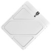 Rivetless Aluminum Hazmat Placard Holder, White Back Plate, 11-7/8" x