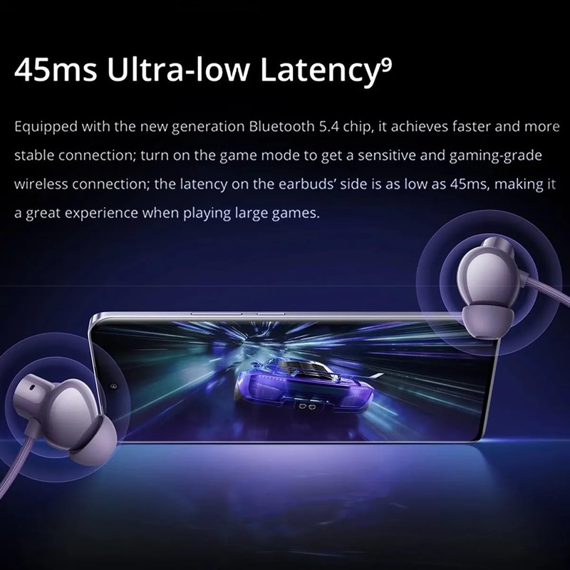 realme Audífonos Intraurales Buds Wireless 5 ANC (Purple)