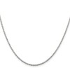 GlittersandGold Sterling Silver Rhodium-plated 1.5mm Diamond-Cut Spiga Chain Necklace