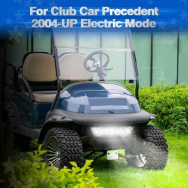 NOKINS Club Car Precedent Light Kit with Bumper for Club Car Precedent 2004-UP Electric Gas Golf Cart - 12V LED Headlight & Turn Signal Light(Fit #102524800/1025248-01)