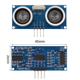 Ultrasonic Module Distance Sensor, 2 Pack, Measuring Sensor Module, Ultrasonic Sensor, Robot Replacement, Stable Performance, HC-SR04