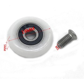 YUANQIAN 10 x 19mm Replacement Shower Door Roller Wheels