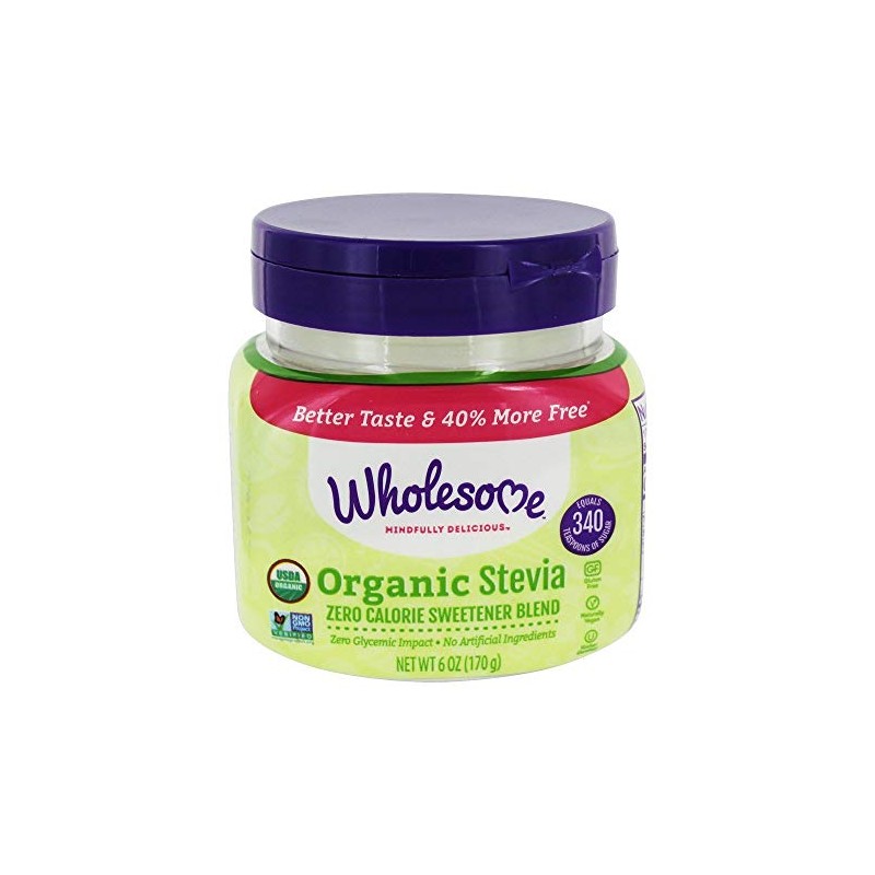 Wholesome Mindfully Delicious Organic Stevia Spoonable Sweetener, 6 Ounce (Pack