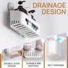 LEVERLOC Shower Caddy Suction Cup Set Shower Organizer & Soap