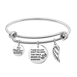 Bereavement Gift Sympathy Gifts Bracelets for Women Memorial Gifts for Loss of Mother Dad Aunt Grandma Pet Grief Funeral in Memory of Loved One Condolence Remembrance Jewelry (Those who)