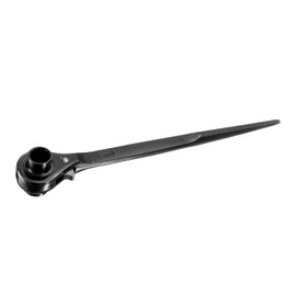 uxcell 16 x 18mm Hexagon Scaffold Podger Ratchet Spanner Ratcheting Socket Wrench Tool (Black)