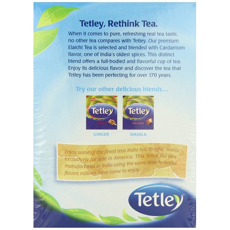 Tetley Tea, Elaichi, 72 Tea Bags