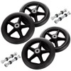 MUXHEL 4 Pcs 6 Inch Walker Wheels Replacement, Solid Wheelchair