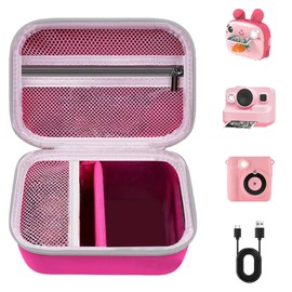 Jortmrd Children's Camera Bag, Eva Camera Bag, Children's Instant Camera Bag, Protective Case, Compatible with Greenkinder, Globalcrown, Uleway, Gofunly, Seckton, Deker, Miiulodi for Digital Camera